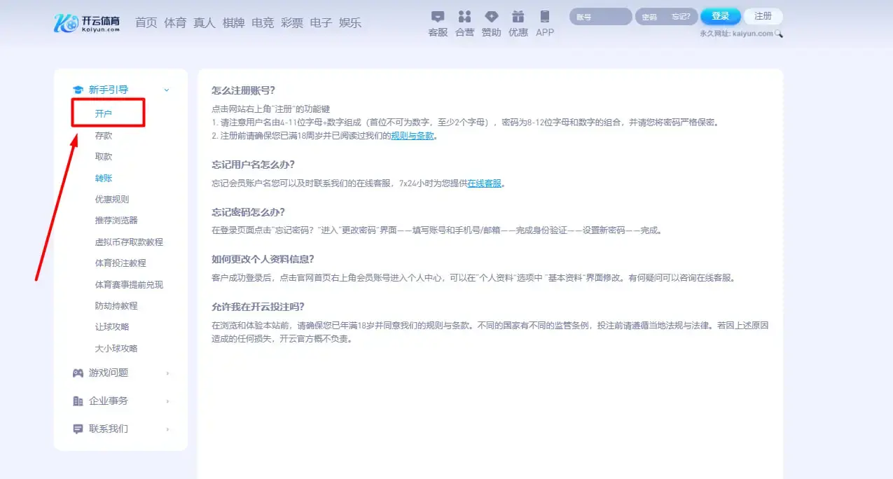 开云体育账户注册与使用指南